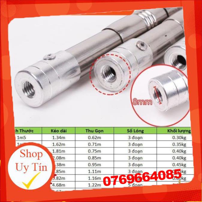 ⭐  Sào Bẫy Chim, Sào Rút Inox Đa Năng Dài 1m5 3m 5m 6m 7m -Đ𝗢̂̀ 𝗖𝗔̂𝗨 𝟳𝟭𝟲