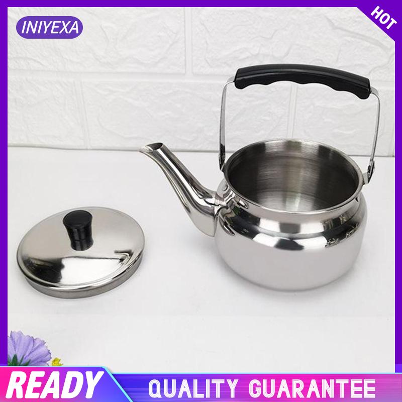 Ấm đun nước pha trà bằng thép không gỉ dùng với bếp ga / bếp từ / bếp điện cho nhà bếp / cắm trại dã ngoại ngoài trời