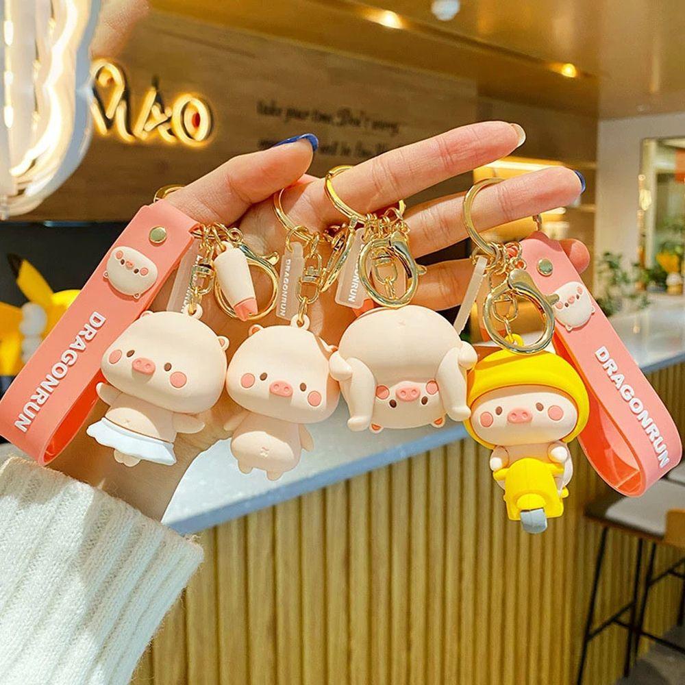 Móc Chìa Khóa Hình Chú Heo Dễ Thương Xinh Xắn