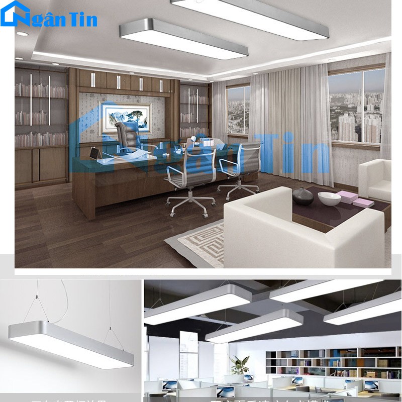 Đèn Led thả trần văn phòng siêu sáng Led 3 chế độ màu 60W 220V THCN218 Ngân Tin