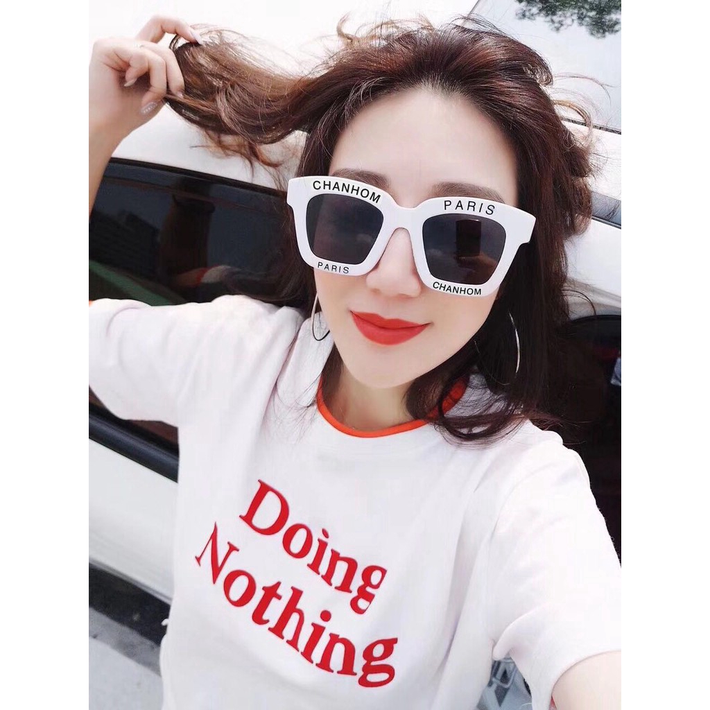 Kính mát vuông gọng kim loại phong cách retro Samjune
