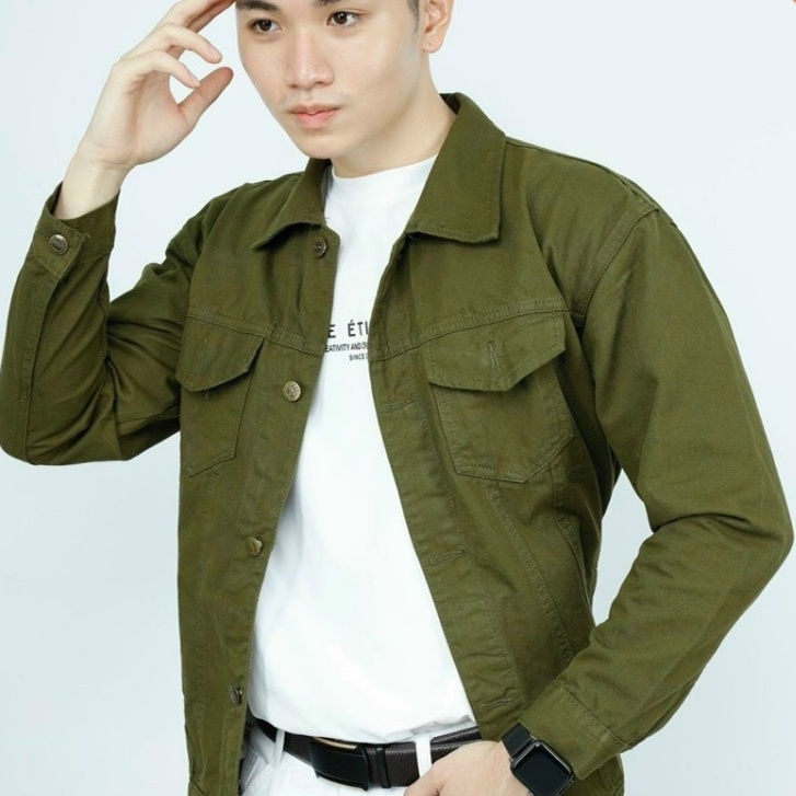 [HOT TREND] ÁO KHOÁC KAKI JEAN NAM ĐẸP THỜI TRANG MỚI NHẤT 2022 MẪU MỚI KK04