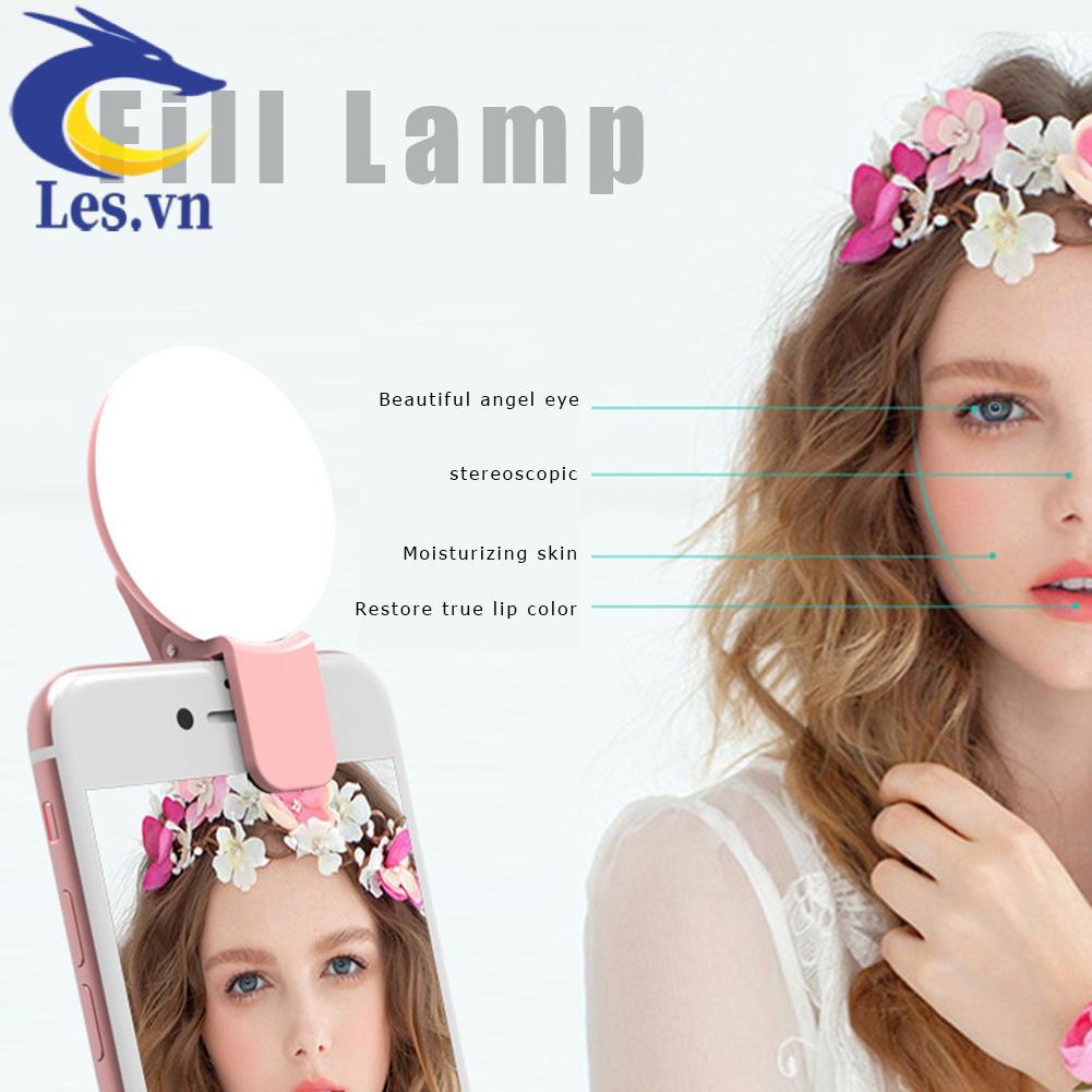 Đèn LED Kẹp Điện Thoại Hỗ Trợ Chụp Ảnh Tự Sướng Mini Q