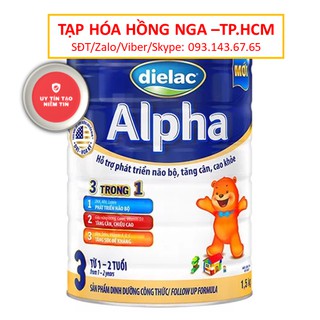 [ Giá Hủy Diệt ] Sữa bột Dielac Alpha 3 lon 1,5kg