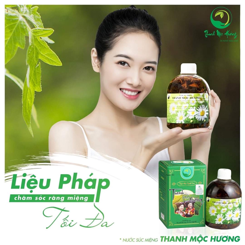 Nước súc miệng THANH MỘC HƯƠNG sâu răng nhiệt miệng viêm lợi 500ml