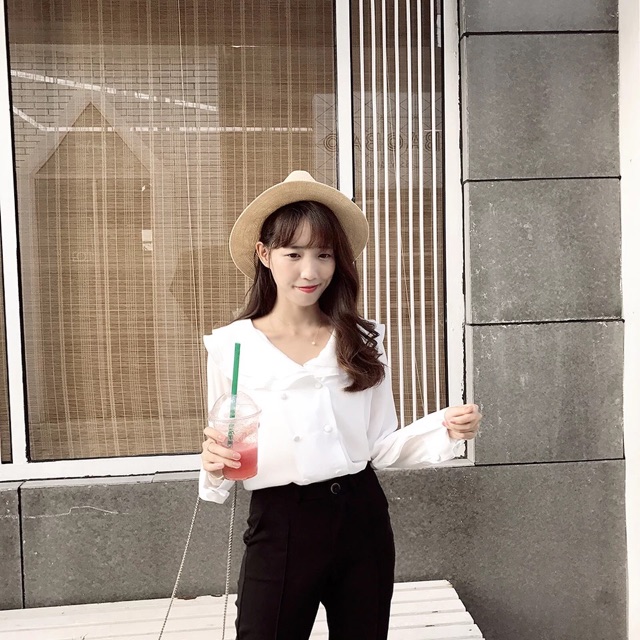 Sơmi cổ bèo ulzzang