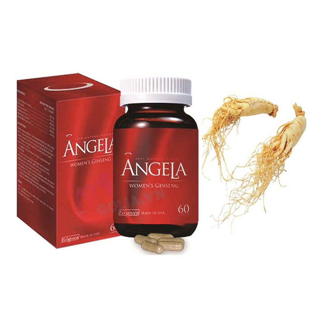 Viên uống sâm Angela Gold hỗ trợ cân bằng nội tiết, chống lão hóa
