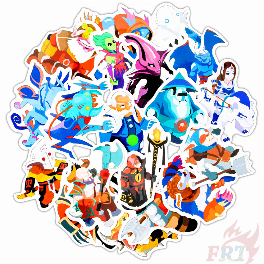 ❉ DOTA 2 Series 01 Stickers ❉ 50Pcs/set DIY Fashion Luggage Laptop Skateboard Doodle Decals Stickers