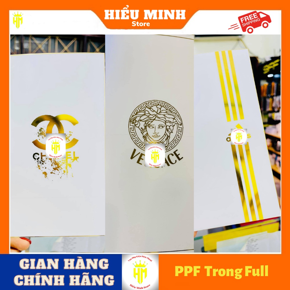 Miếng dán cho iphone PPF mạ vàng 24k ,full lưng viền cho ip ,chống xước, tự hồi phục.