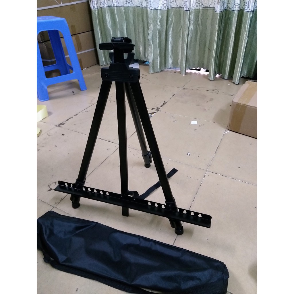 Giá vẽ tranh di động 3 chân bằng sắt kệ để ảnh sơn tĩnh điện standee chữ A