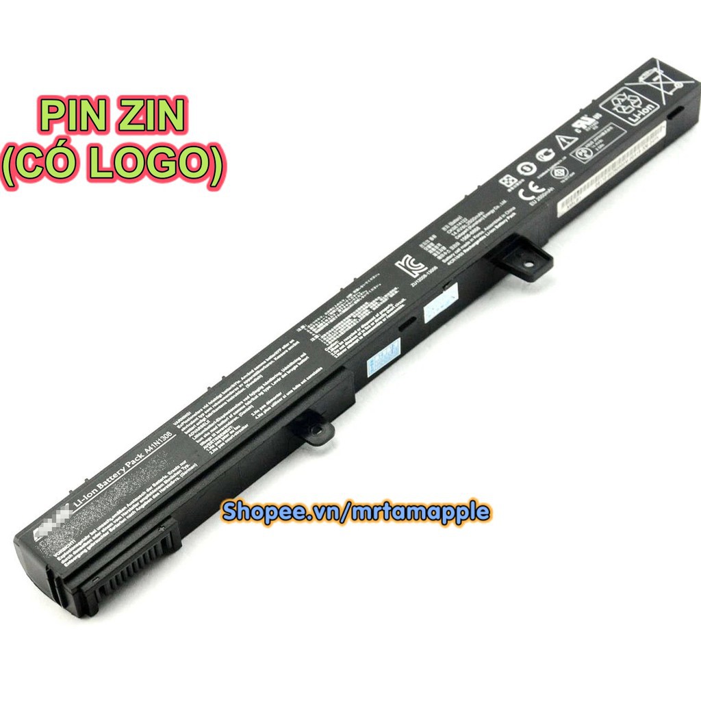 Pin Laptop ASUS X551 (A41N1308) - 4 CELL - X451 X551 X451C X451CA X551C X551CA