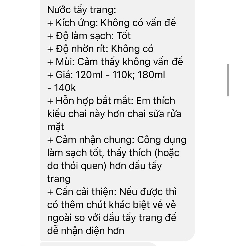 Nước tẩy trang trà xanh cho da dầu mụn Green Tea