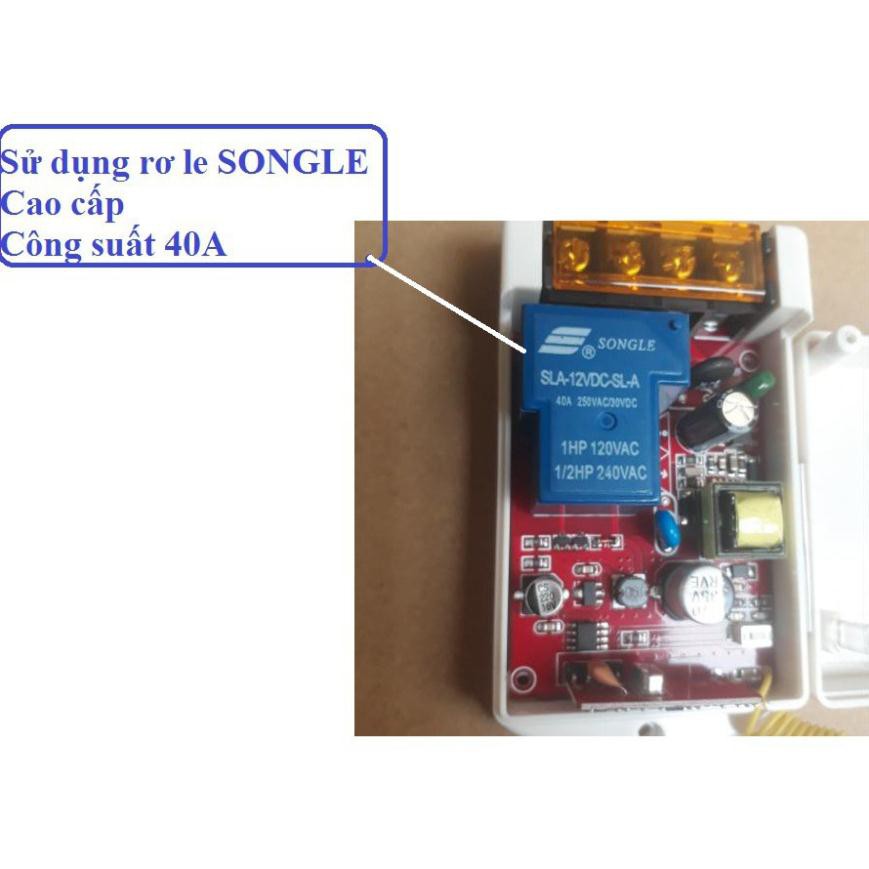 [Có HỌC LỆNH]Công tắc điều khiển từ xa bật tắt máy bơm nước 40A/220V khoảng cách 1Km Honest 6220KD, công tắc wifi