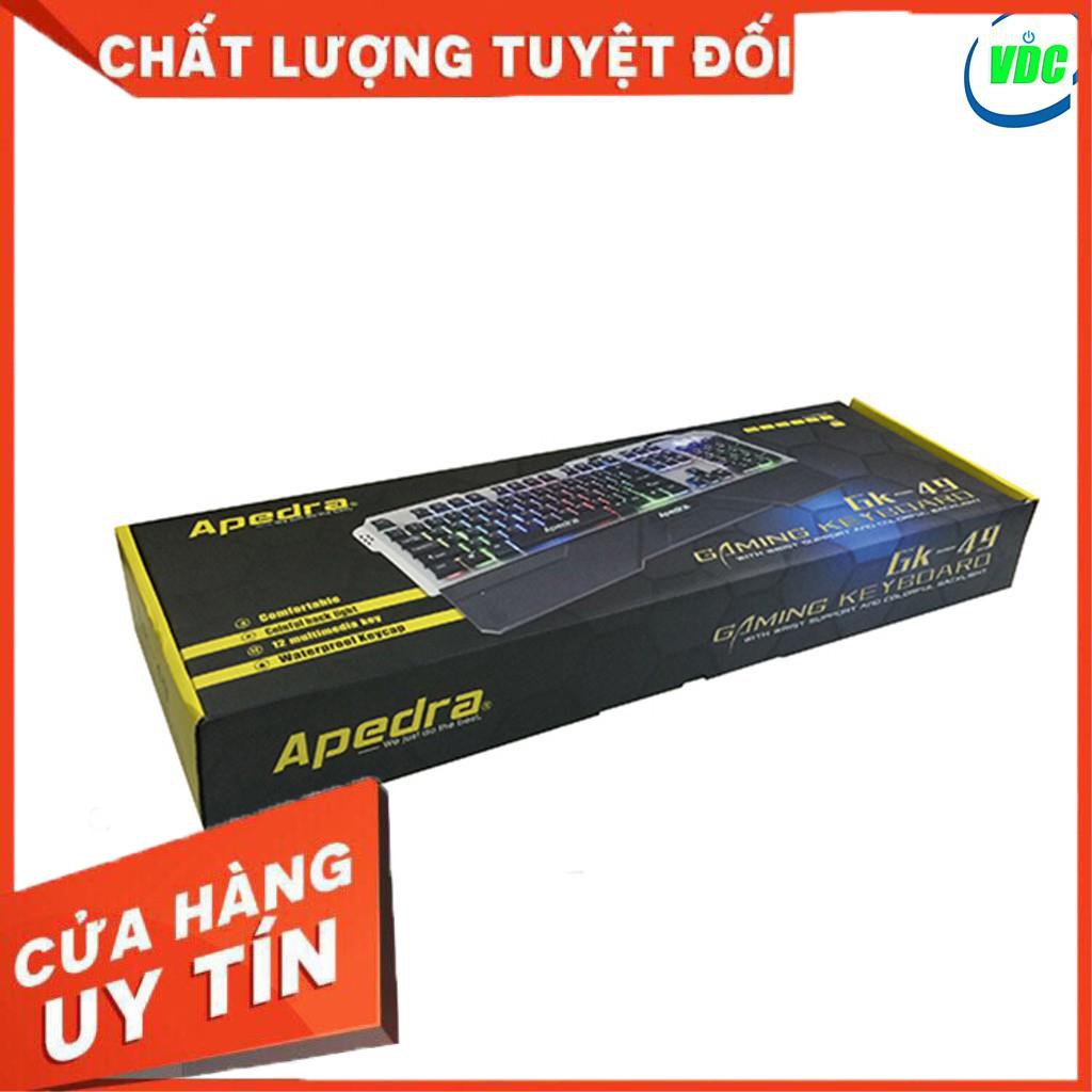 [Giá hủy diệt] Bộ phím chuột Gaming Apdra GK49 + A5 - Led Rainbow - Chuột A5 Led RGB - Có kê tay [Hàng có sẵn] | WebRaoVat - webraovat.net.vn