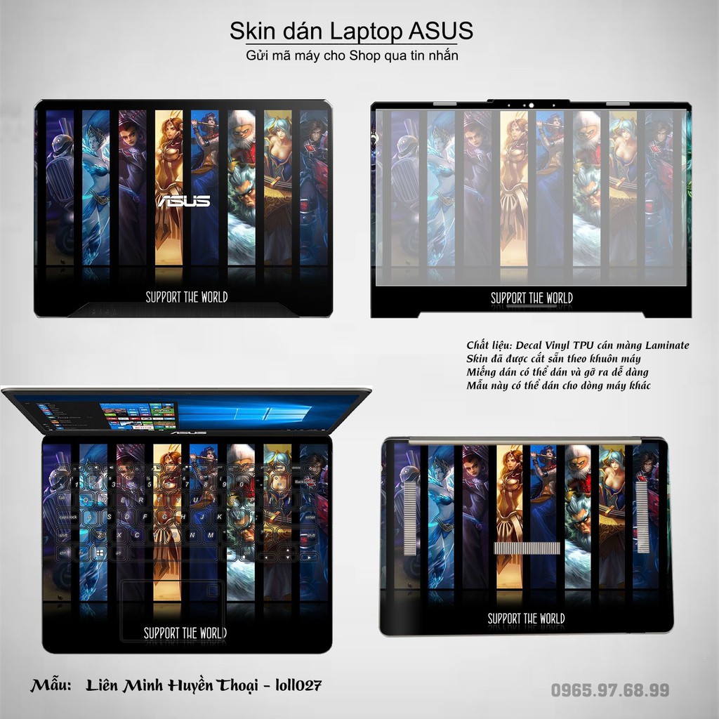 Skin dán Laptop Asus in hình Liên Minh Huyền Thoại _nhiều mẫu 3 (inbox mã máy cho Shop)