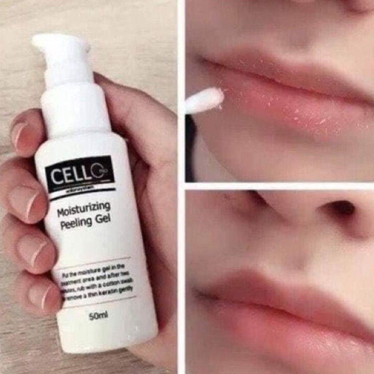 Dung Dịch Tẩy Tế Bào Chết Cello Hàn Quốc 50ml,Gel Tẩy Tế Bào Chết Môi Mày Phun Xăm Thẩm mỹ