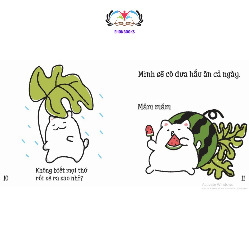 Sách ehon cho bé 2 tuổi - Maru và hạt dưa - Ehon nhật bản cho bé 2 8 tuổi wabooks