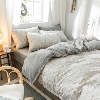 Bộ chăn ga và gối cotton living mẫu hoa nhí mới về Luis Bedding shop chăn ga