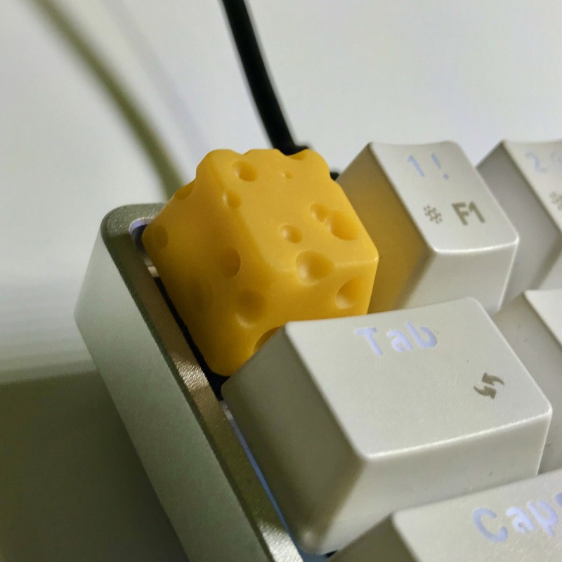 VIVI Cheese Cake KeyCaps Customized OEM R4 Profile Resin Keycap For Cherry Mx Switch