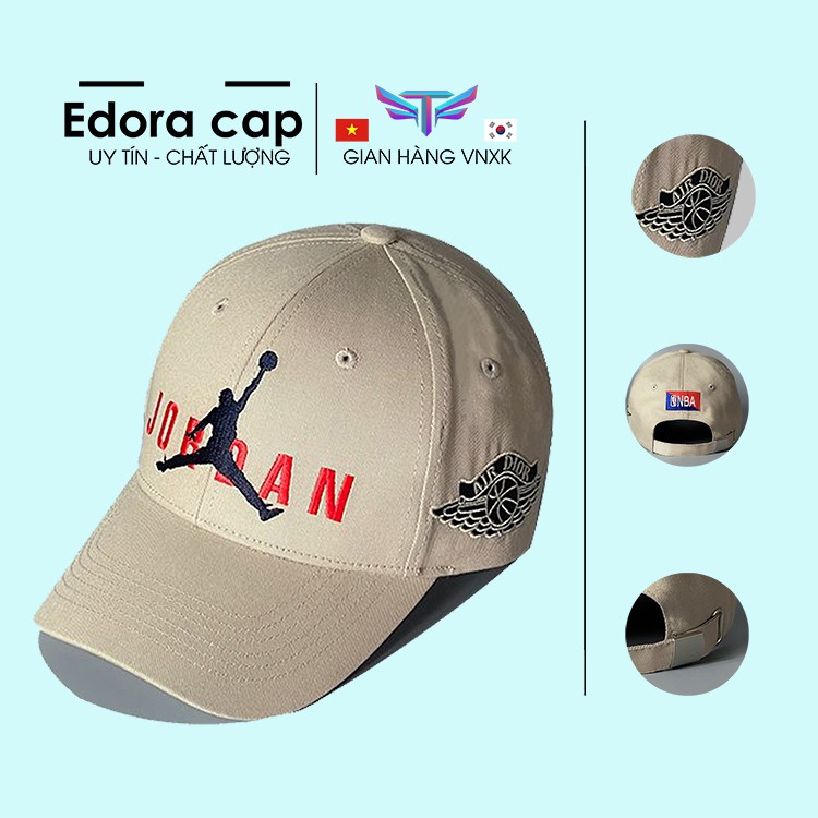 Nón kết Mũ lưỡi trai Jordan màu beige xuất khẩu Full hộp full size.