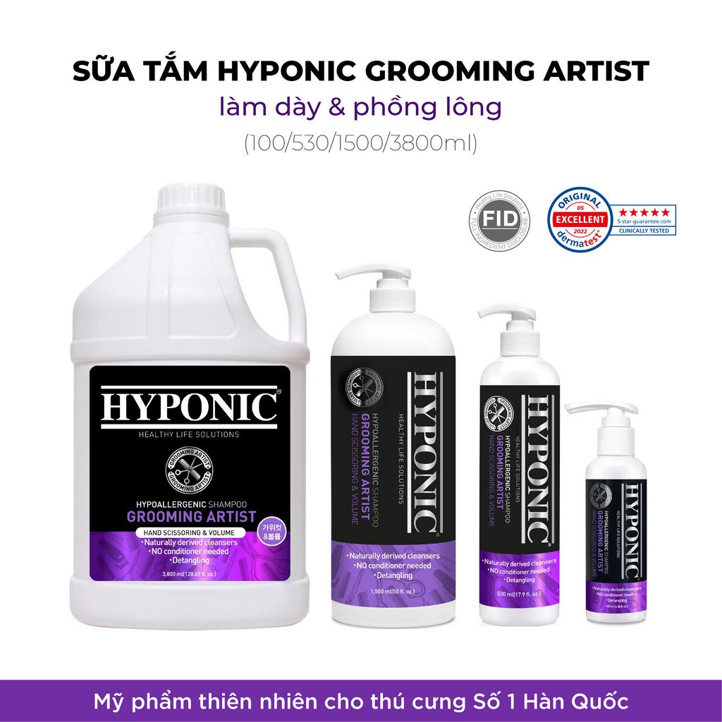 Sữa tắm cho chó cao cấp HYPONIC Grooming Artist, làm dày & phồng lông