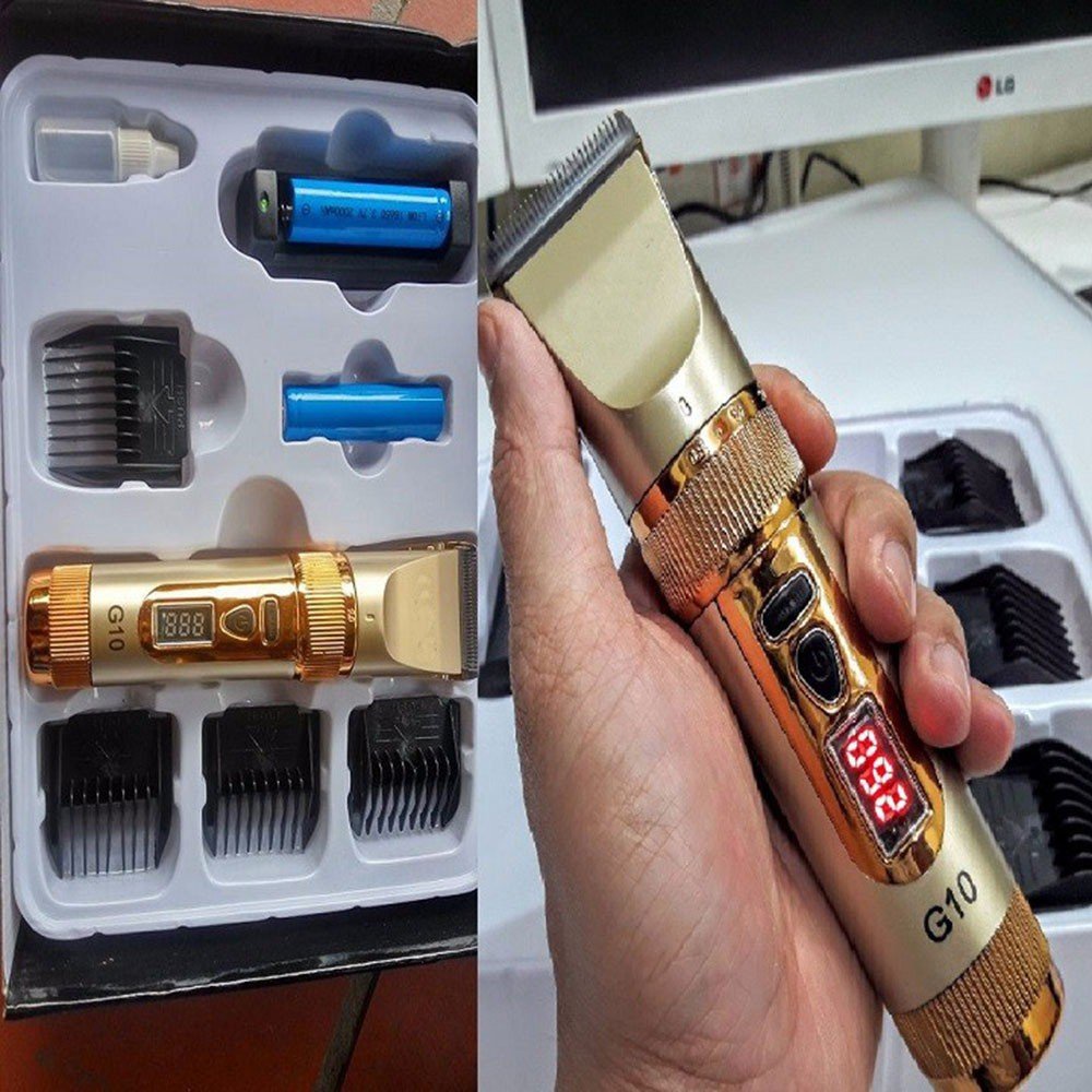 Combo Tông đơ Cắt Tóc Cao Cấp KATO G10 Tặng Kèm 2 Kéo Cắt Tỉa, Freeship Toàn Quôc