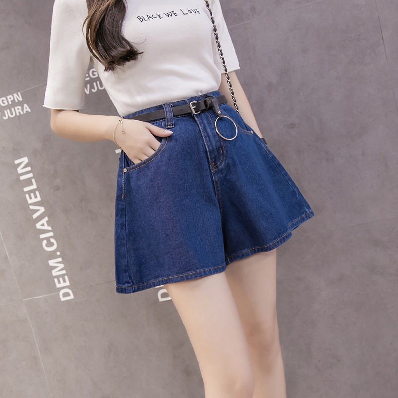 quần short nữ jeans ống rộng hàng chuẩn đẹp