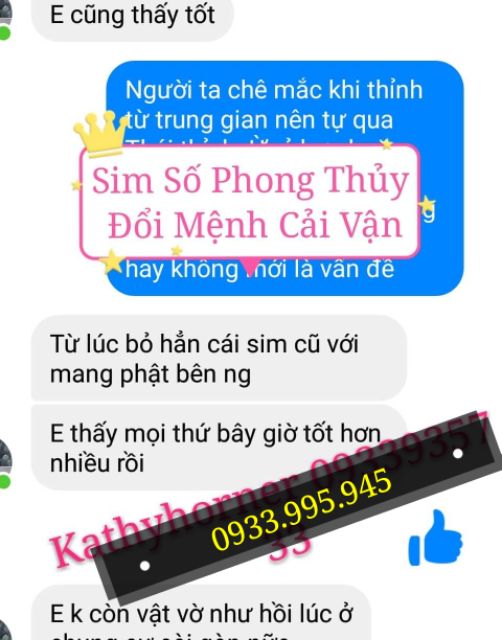 Sim số phong thủy ý nghĩa mobi mobifone vinaphone Viettel