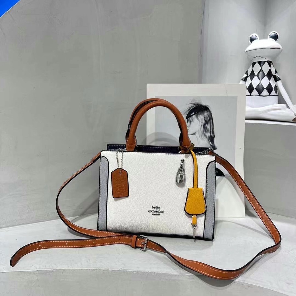 COACH Túi Xách Da Thật Thời Trang Sang Trọng Cho Nữ