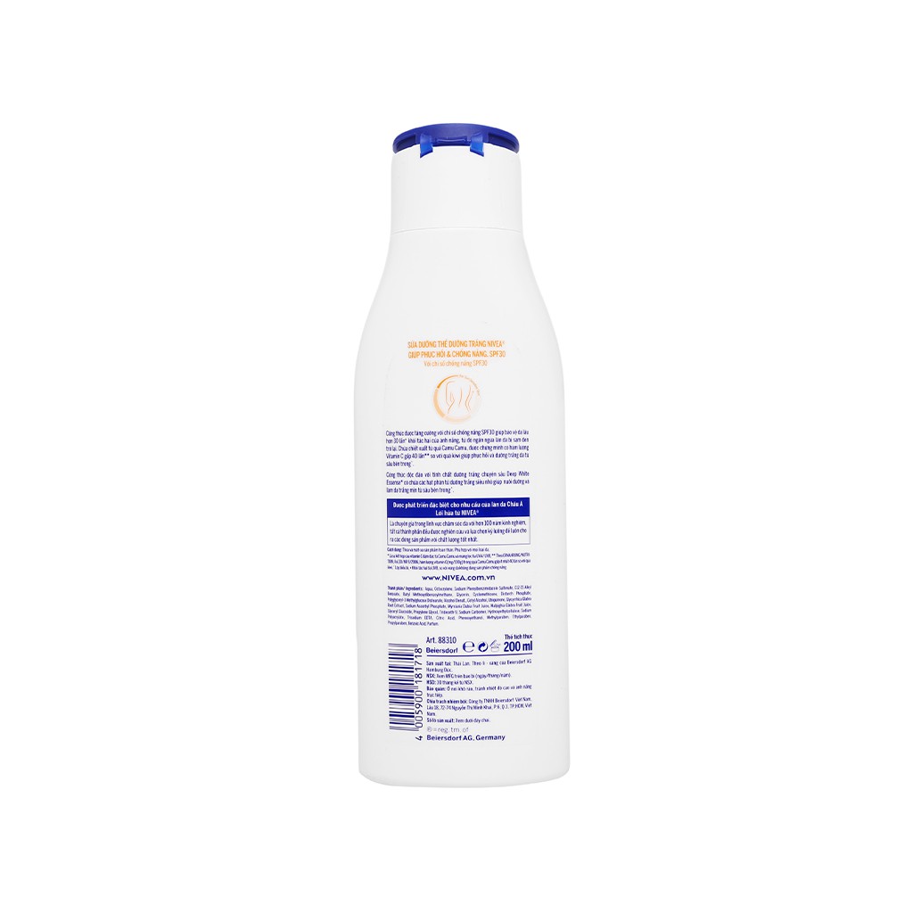 Sữa dưỡng thể dưỡng trắng Nivea Extra White Repair & Protect SPF30 PA++ 200ml