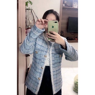 áo dạ tweed kèm ảnh thật