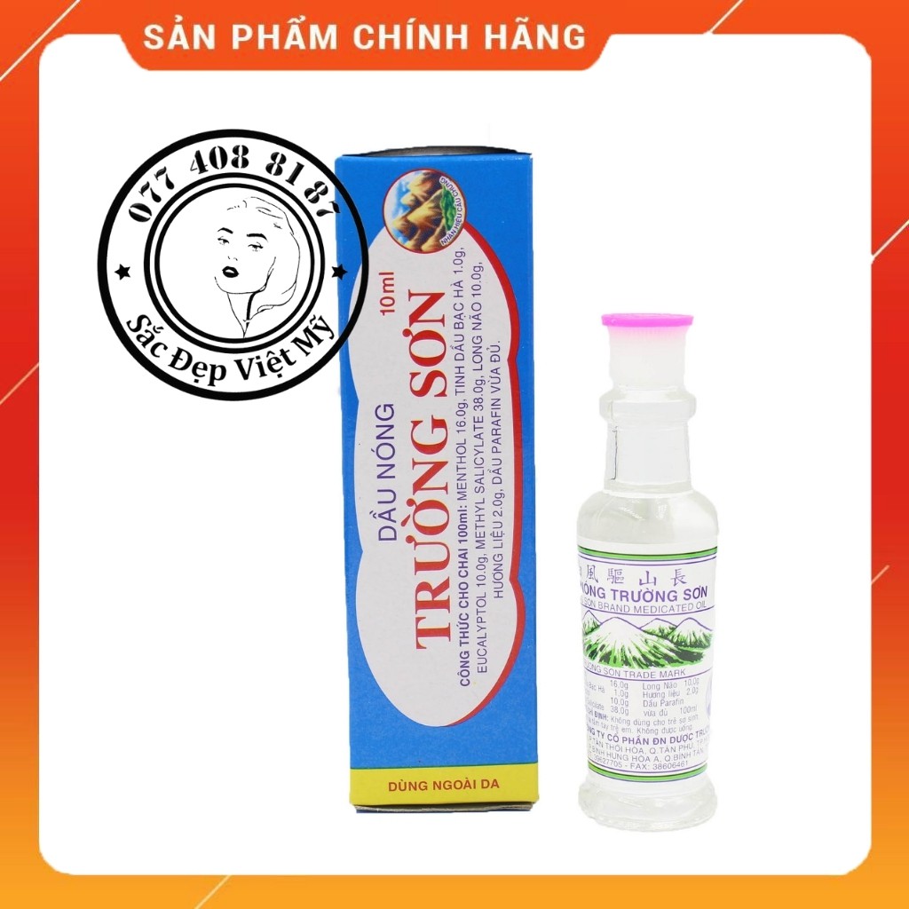 [Đảm Bảo] Dầu Nóng Dân Tộc Trường Sơn Xoa Bóp Đau Nhức Mỏi Đau Lưng Vai Gáy 10ml