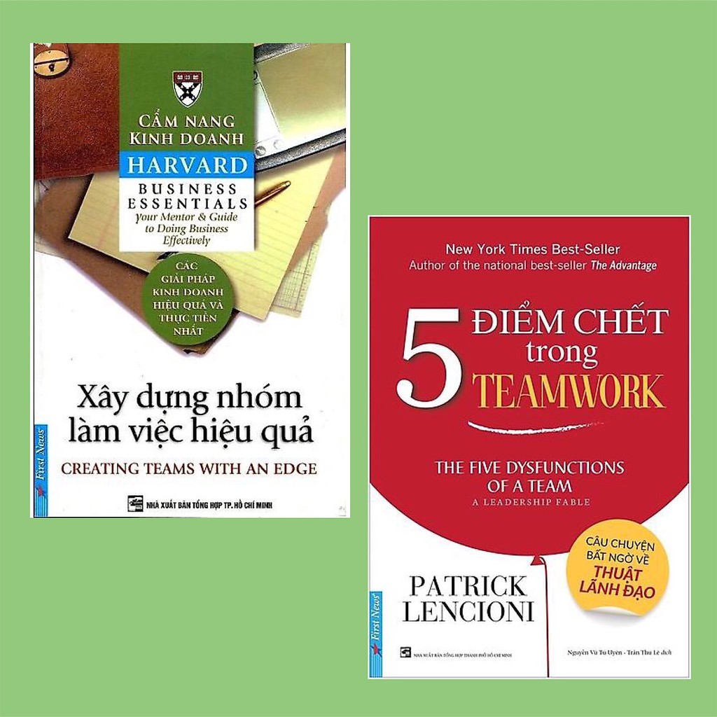 Sách - Combo : Xây dựng nhóm làm việc hiệu quả  + 5 điểm chết trong Teamwork ( 2 cuốn )