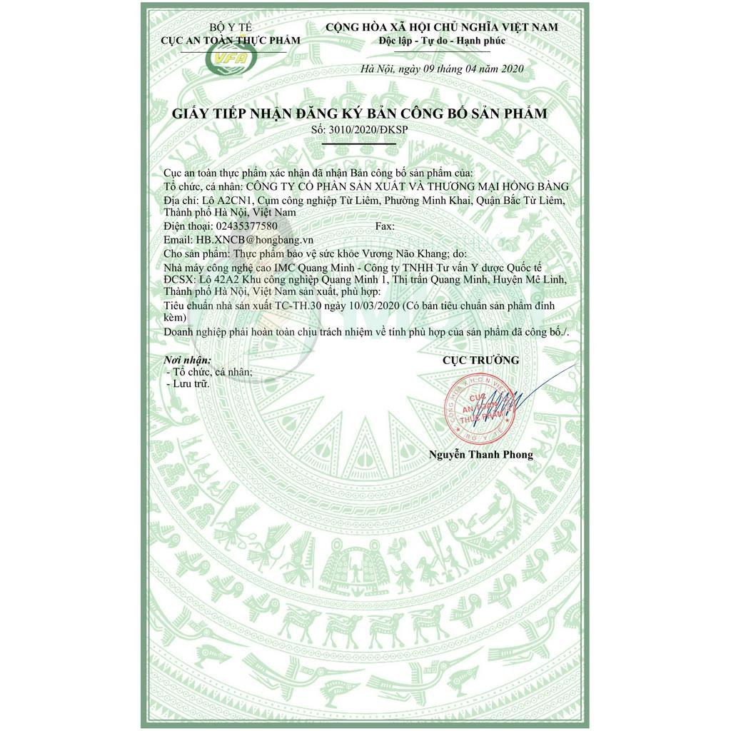 Vương Não Khang - Bột uống tăng cường trí não cho trẻ - NPJ - Hộp 30 gói