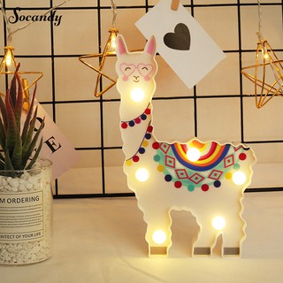 Đèn Ngủ Hình Lạc Đà Alpaca Xinh Xắn