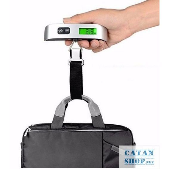 Cân Vali inox Cân điện tử hành lý xách tay 50kg Electronic luggage scale ( Tặng kèm Pin ) DL38-CanInox50  💋  💋