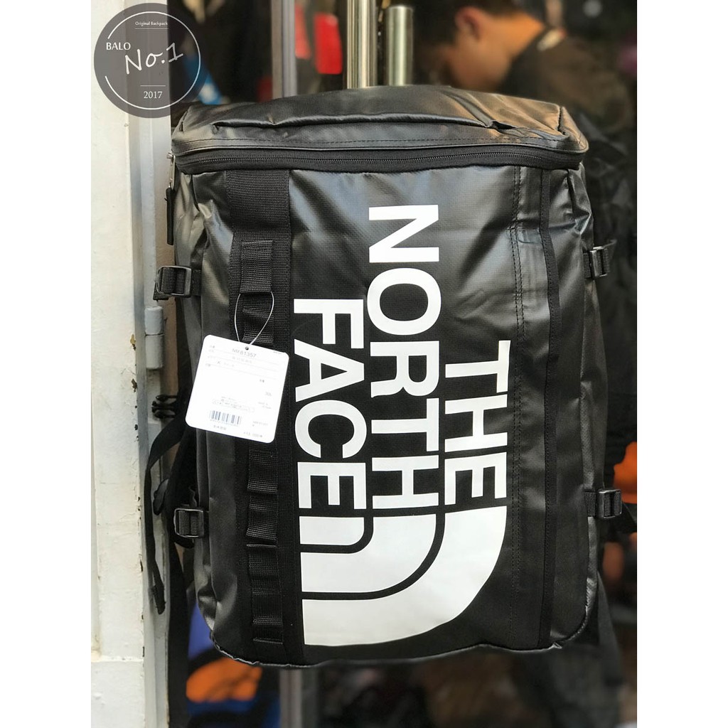 [TẶNG KÈM VỚ ]Balo Chống Nước The North Face Fuse Box - Màu đen chữ trắng