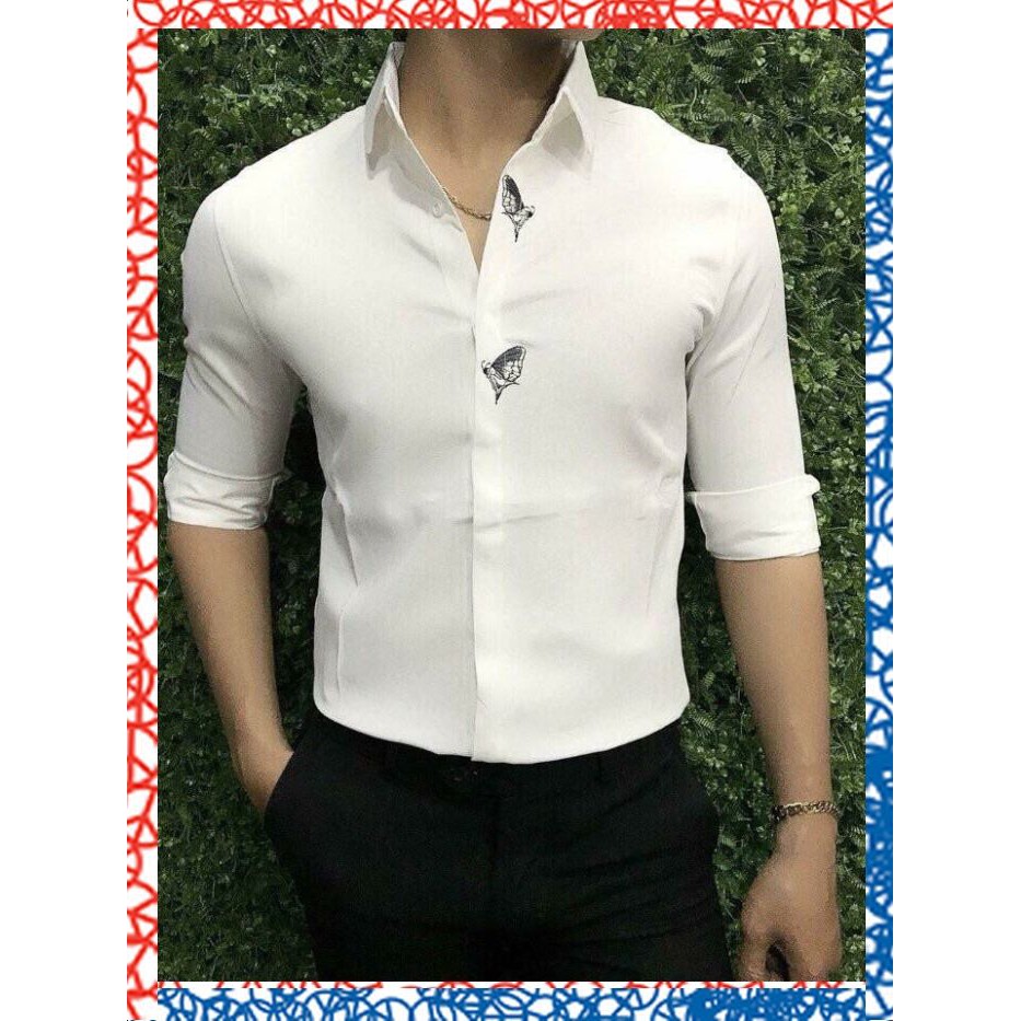Sơ Mi Nam Loại Đẹp Dáng Ôm Body Hàn Quốc,Không Nhăn,Sơ Mi Nam Kiểu Cao Cấp Chất Tốt Kiểu Đẹp