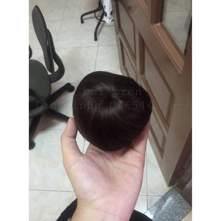 Búi Tròn Tóc Giả Cao Cấp