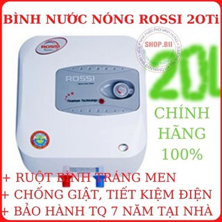Bình Nước Nóng Rossi 20Ti Hàng Chính Hãng Tân Á Loại 20 Lít Vuông Siêu Bền Giá Rẻ Lắp Đặt Cho Mọi Công Trính.