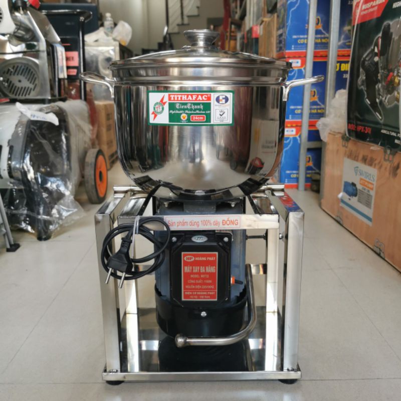 Máy Xay Thịt Ruốc Giò Chả Đa Năng 900W 1100W 1500W Khung Inox Tặng Que Đánh Ruốc