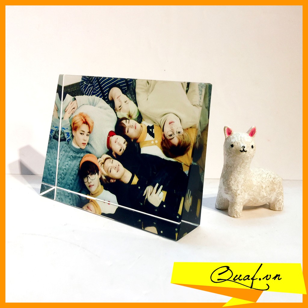 (6x8cm) Pha lê in hình chữ nhật mini