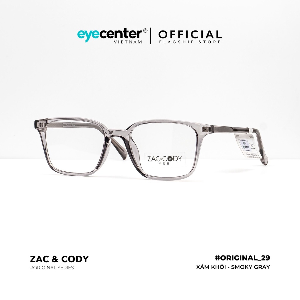 Gọng kính cận nam nữ chính hãng ZAC &amp; CODY B29-S lõi thép chống gãy nhập khẩu by Eye Ce