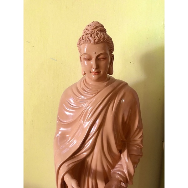 Tượng Bổn Sư Thích Ca Ôm Bình Bát Khất Thực, Tượng Phật Thích Ca Cao 1M1, Thờ Cúng, Trưng Bài, Tiểu Cảnh, Hòn Non Bộ