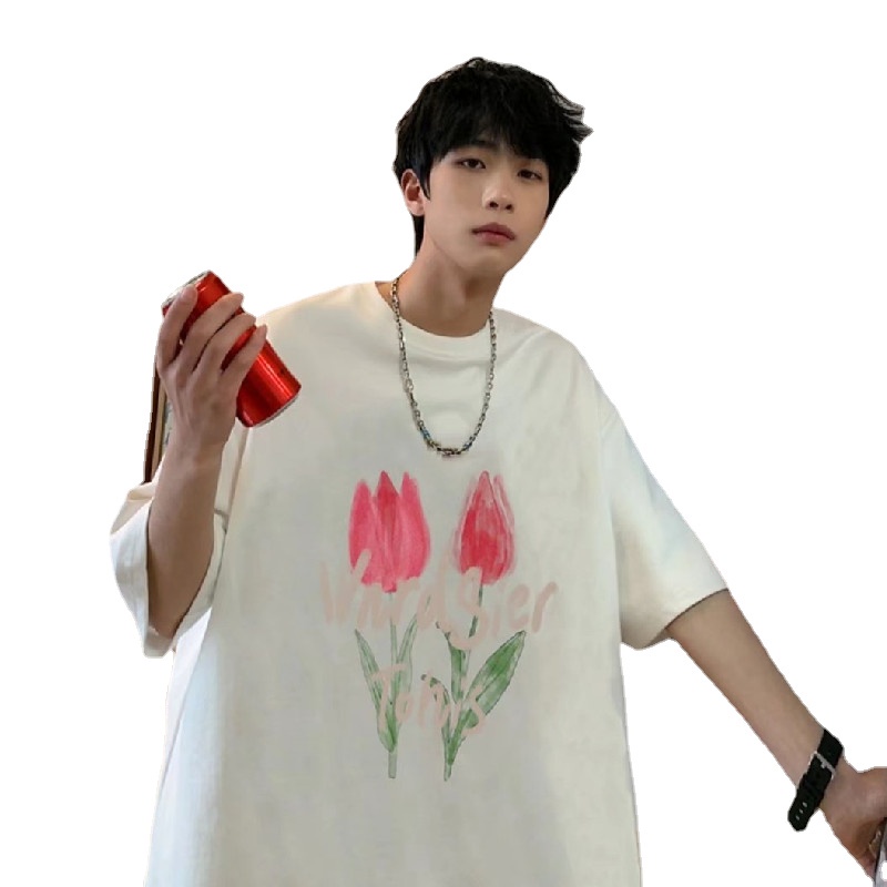 Áo Thun Tay Ngắn Dáng Rộng In Họa Tiết Hoạt Hình Phong Cách Hip Hop Thời Trang Mùa Hè Cho Nam Và Nữ
