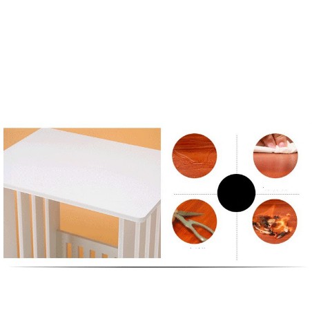 Bàn trà Gỗ vuông hiện đại đầu giường chống nước phòng khách/ngủ IG376 | BigBuy360 - bigbuy360.vn