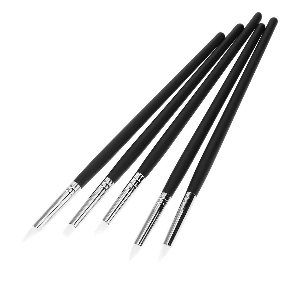 5pcs Poly Clay Carving Pen Brush Pottery Clay Sculpture Ceramics Tool Diydegss