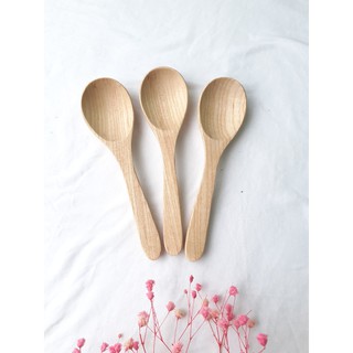 Thìa gỗ ăn cơm, chè 15.5 cm x 4 cm gỗ đẹp