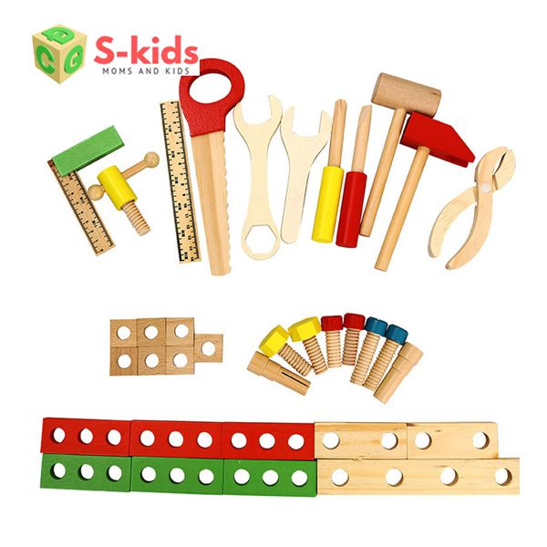 [Mã LIFETOYS1 giảm 30K đơn 99K] Đồ Chơi Gỗ S-Kids, Bộ Dụng Cụ Sửa Chữa.