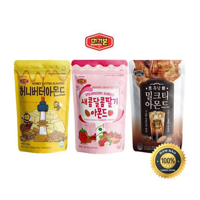 Hạnh Nhân Tẩm Bơ Mật Ong Hàn Quốc Honey Butter Almond Murgerbon 200g